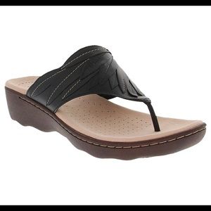 Clarks Phebe Pearl Sandals black leather